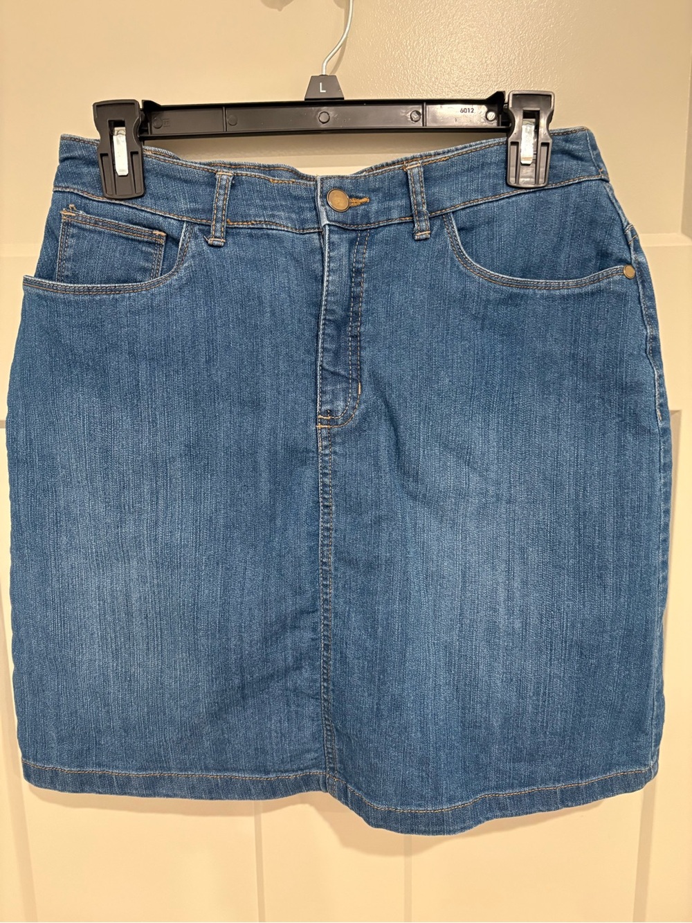 Croft & Barrow Classic Blue Denim Skirt